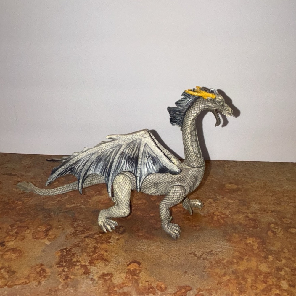 Kid Galaxy Poseable Winged Horned Dragon Action Figure Adventure Fantasy Toy